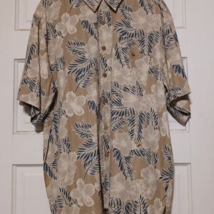 Paradise Coves XL 100% Silk Hawaiian Shirt 🌴 Tropical Summer